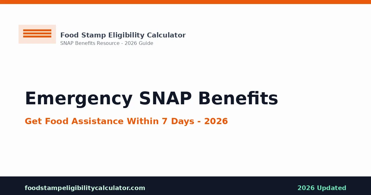 Emergency SNAP Benefits: Expedited Guide