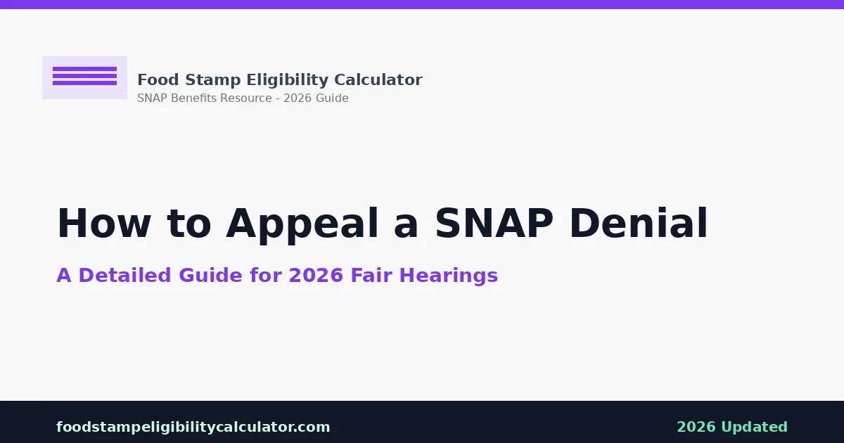 How to Appeal a SNAP Denial: detailed look