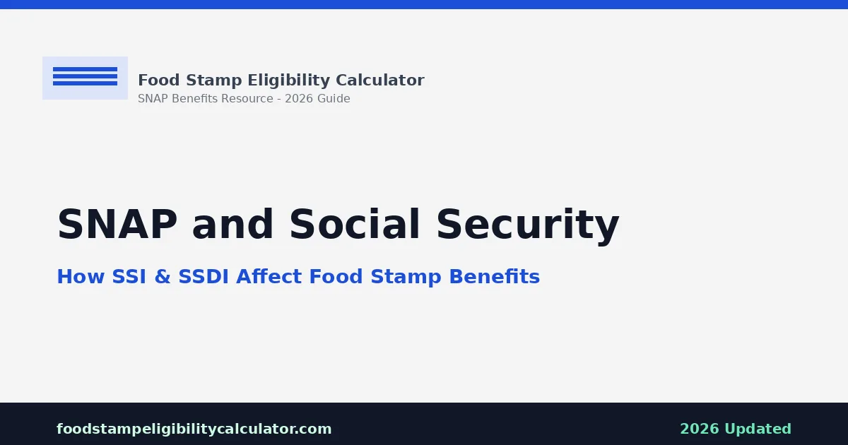 SNAP and Social Security: SSI & SSDI Guide