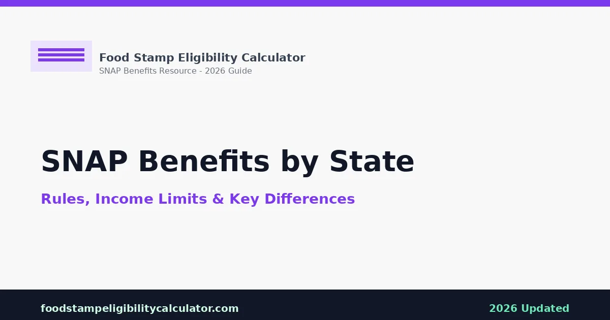 SNAP Benefits by State: Rules Comparison