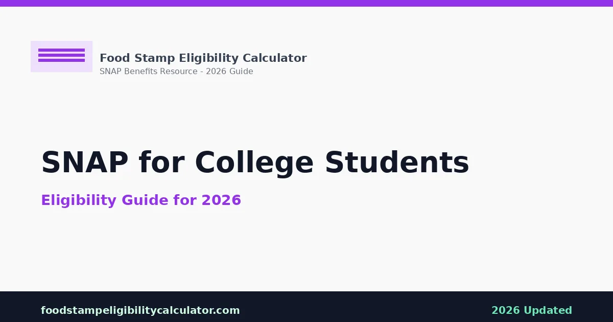 SNAP for College Students: Eligibility Guide