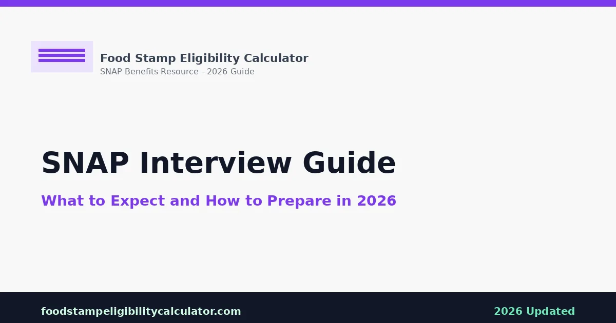 SNAP Interview Guide: What to Expect